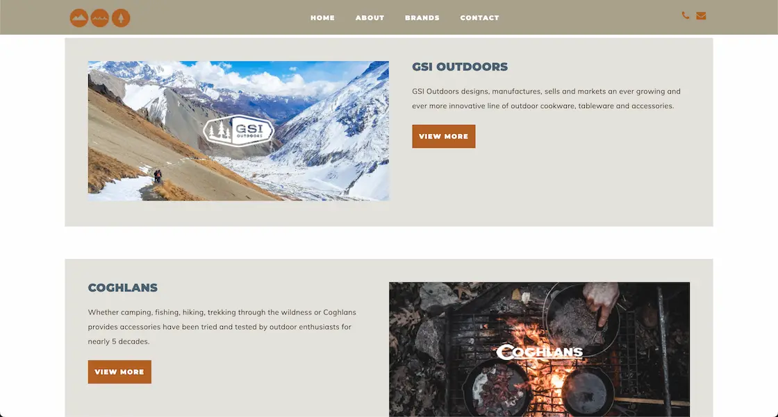 Yates Outdoor products page